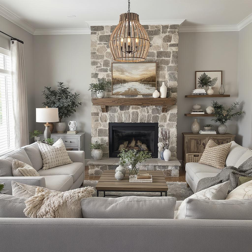 Rustic-Modern Living Rooms