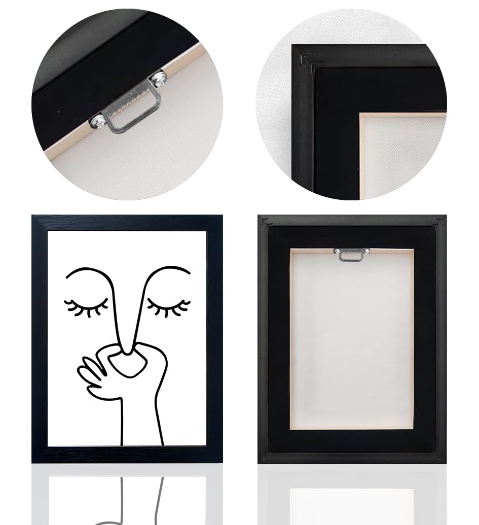 AIANHUA Black and White Bathroom Wall Art Bad Smell Humorous Canvas Print Funny Guest Toilet Picture Artworks for bathroom walls Modern Minimalistic Bathroom Sign