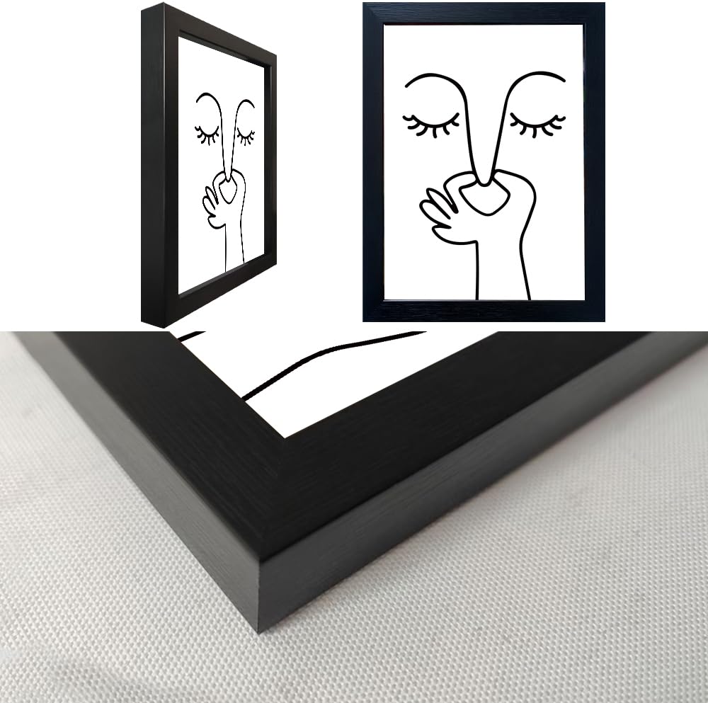 AIANHUA Black and White Bathroom Wall Art Bad Smell Humorous Canvas Print Funny Guest Toilet Picture Artworks for bathroom walls Modern Minimalistic Bathroom Sign